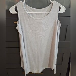 Hollister Off White Cold Shoulder Blouse